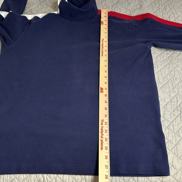Tommy Hilfiger Mens Blue/Red/White Turtle Neck Sz L - Picture 7 of 11